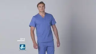 3214 MENS CONTEMPORARY V-NECK TOP