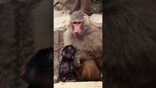 Baby Monkey Breastfeeding 😍
