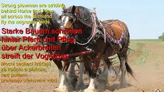 Learn German by Montanara Chor   Land der dunklen W&auml;lder German English Slovak LYRICS SUBTITLES