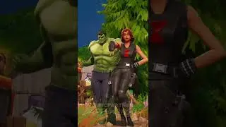 Black Widow Knows How To Calm The Hulk! #epicpartner #fortnite #shorts #marvel
