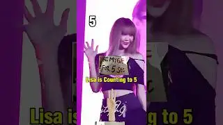 LISA IS COUNTING TO FIVE FOR THIS 😆 #lisa #lalisa #lisamanoban