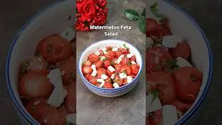 Салат с арбузом и фетой #еда #шорты