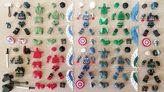Lego Marvel red Hulk vs captain America : brave new World | Falcon, hulk gladiator | unofficial lego