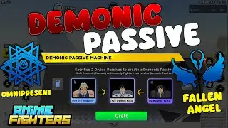 🚨como CONSEGUIR DEMONIC PASSIVE en ANIME FIGHTERS roblox