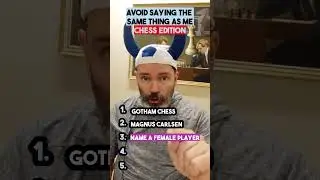 AVOID saying the SAME THING as me - Chess edition! #challenge #puzzle
