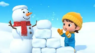Tiny Snowman Builds a Winter Castle ⛄🏰❄️ | 3D Animated Nursery Rhyme for Kids