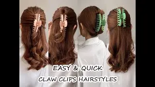 MUST-HAVE hair claw clips on Amazon, tutorial for easy hairstyles