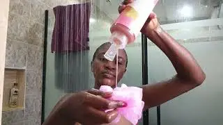 RELAXING ASMR DOUBLE CLEANSE USING St IVES BODY WASH. @Elan.haircare @stives