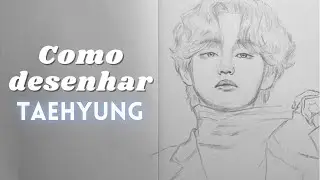 COMO DESENHAR TAEHYUNG DO BTS | como desenhar bts