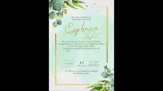 Our invitation card for fresher's party 😁