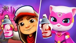 Subway Surfers vs Talking Tom Hero Dash 🔥 | Best Offline Running Game 2026#subwaysurfs #games 