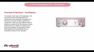 HPLC Instrumentation 22 - Detector Overview