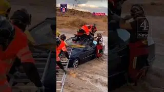 Dramatic rescue from floods in Spain