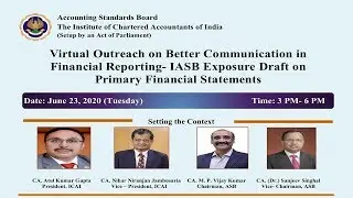 Better Communication in Financial Reporting- IASB Exposure Draft on Primary Financial Statements