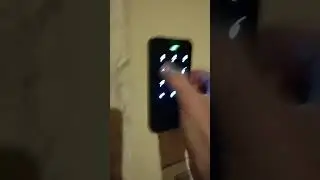 How to open the door at first floor; Type te code 7744 on the keypad lock