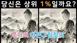 [다른그림찾기 도전] 당신은 상위 몇 % 일까요? 찾을수록 뇌가 젊어집니다!