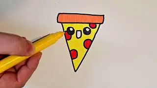 Slow & Satisfying Drawing Process 🍕👑 | Relaxing Line Art