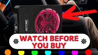 Honest Review Of Slim Under Seat Powered Car Subwoofer with Colorful LED
