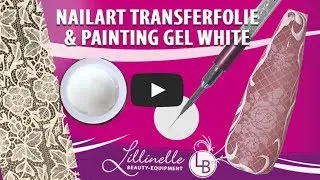 Nailart Transferfolie & Paintinggel White - Wedding Design