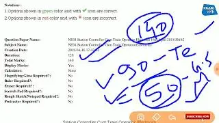 Mumbai Metro Station Controller Cum Technician  Electrical Previous Year Paper 2018