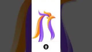 Rooster Speed Art Logo #shorts #youtubeshorts #rooster #illustratortutorial #logocaptain