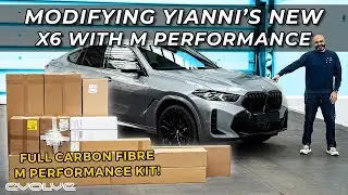 Modifying @yiannimize's new BMW X6 with a full carbon fibre M Performance kit