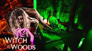 New! WITCH OF THE WOODS walkthrough after rain | Howl-O-Scream 2021 | Busch Gardens Williamsburg