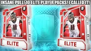 INSANE PULL! 10 ELITE PLAYER PACKS! I CALLED MY PULL OMG! | MADDEN 19 ULTIMATE TEAM