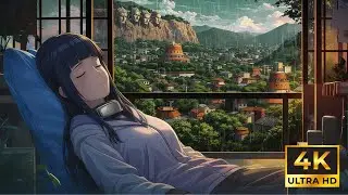 Sleeping During Afternoon Rain w/ HINATA: Gentle Rain & Quiet Mood | NARUTO ASMR