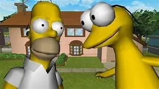 Exploding graggle simpson in the spongehenge using a nuclear bomb