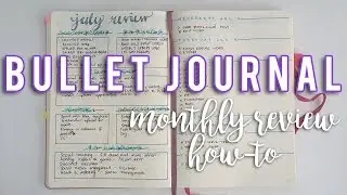 BULLET JOURNAL MONTHLY REVIEW| How to bullet journal | Sam Granger