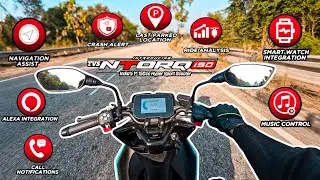 TVS NTORQ 150 Top Model TFT Variant Ride Review🔥Loaded With Features!😱🔥#tvs#ntorq#tvsntorq150#review