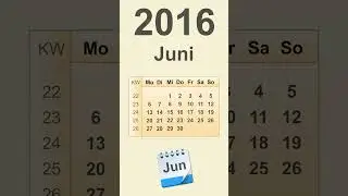 Kalender Juni 2016