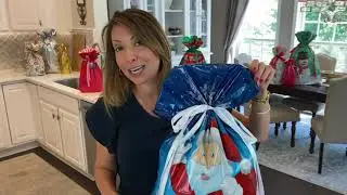 Kringle Express 50-Piece Drawstring Gift Bag Set with Tags on QVC