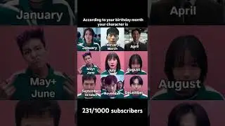 What&rsquo;s your birthday month ?😏 #squidgames #squidgame #kdrama #like #ytshorts