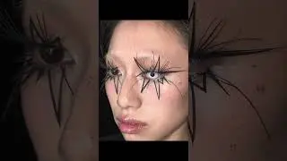 Light makeup paired with dramatic eyelashes, beautiful.