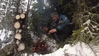Building a basic Winter Shelter / Lean-to
