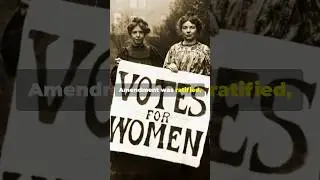 This Date in History: Women Won the Vote! 🗳️ #history #suffrage #righttovote #women #19thamendment