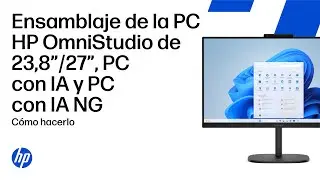 Desempaquetar y montar | HP OmniStudio PC de sobremesa todo en uno, PC con IA y PC con IA NG