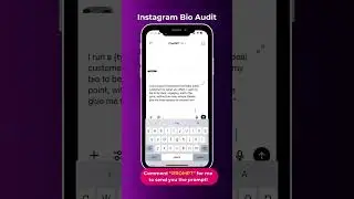 How to optimise your Instagram bio with a ChatGPT prompt #instagramtips #chatgptprompts