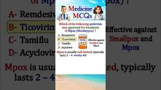 Mpox treatment | Test your medical knowledge
