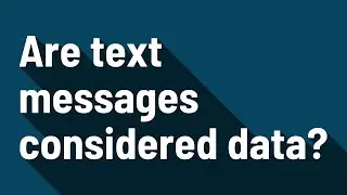 Are text messages considered data?