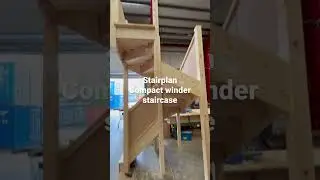 🛠 Compact Winder Staircase | Fully Assembled Alternative to Spiral Stairs #winderstaircase