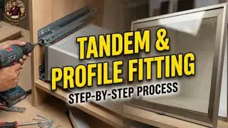 Modular Kitchen Hardware Fitting 🛠️ | Tandem Box & Profile Glass Door Making | Full Process