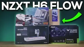 NZXT H6 Flow Whiteout Gaming PC Build!