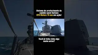 Por que fica saindo &aacute;gua do canh&atilde;o naval OTO Melara 76 mm?