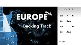 Europe Style Guitar BackingTrack Bm 111 Bpm Highest Quality