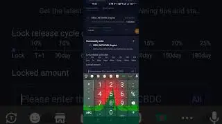 Cbdc minig kyc or lock token