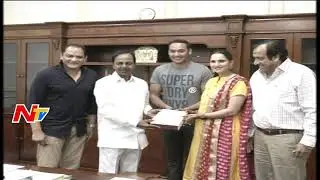 Mohammad Azharuddin And Sania Mirza Meets CM KCR | NTV Sports