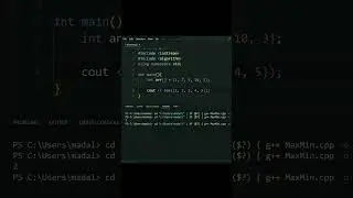 Max and Min functions in C++ #programming #robotmaze #c